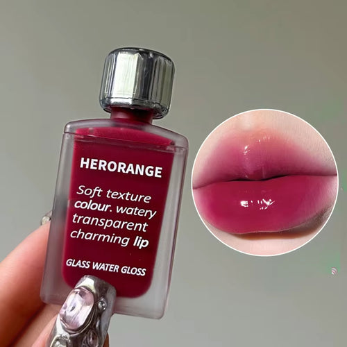 Light Glass-Like Lip Lacquer - Mirror Shine, Hydrating Formula; Smudge-Proof, Long-Wear, and Skin-Brightening